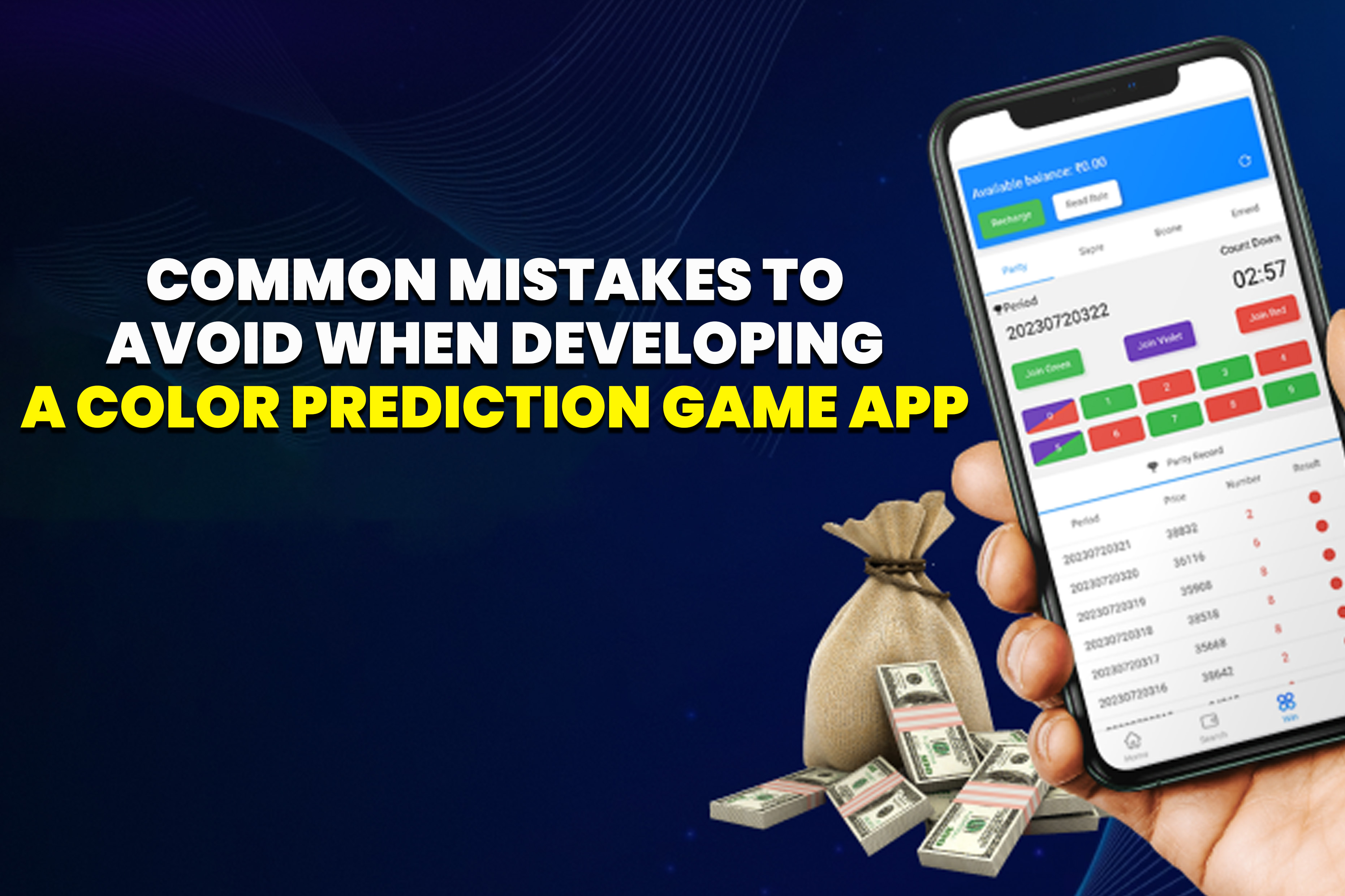 Common Mistakes to Avoid When Developing a Color Prediction Game App.