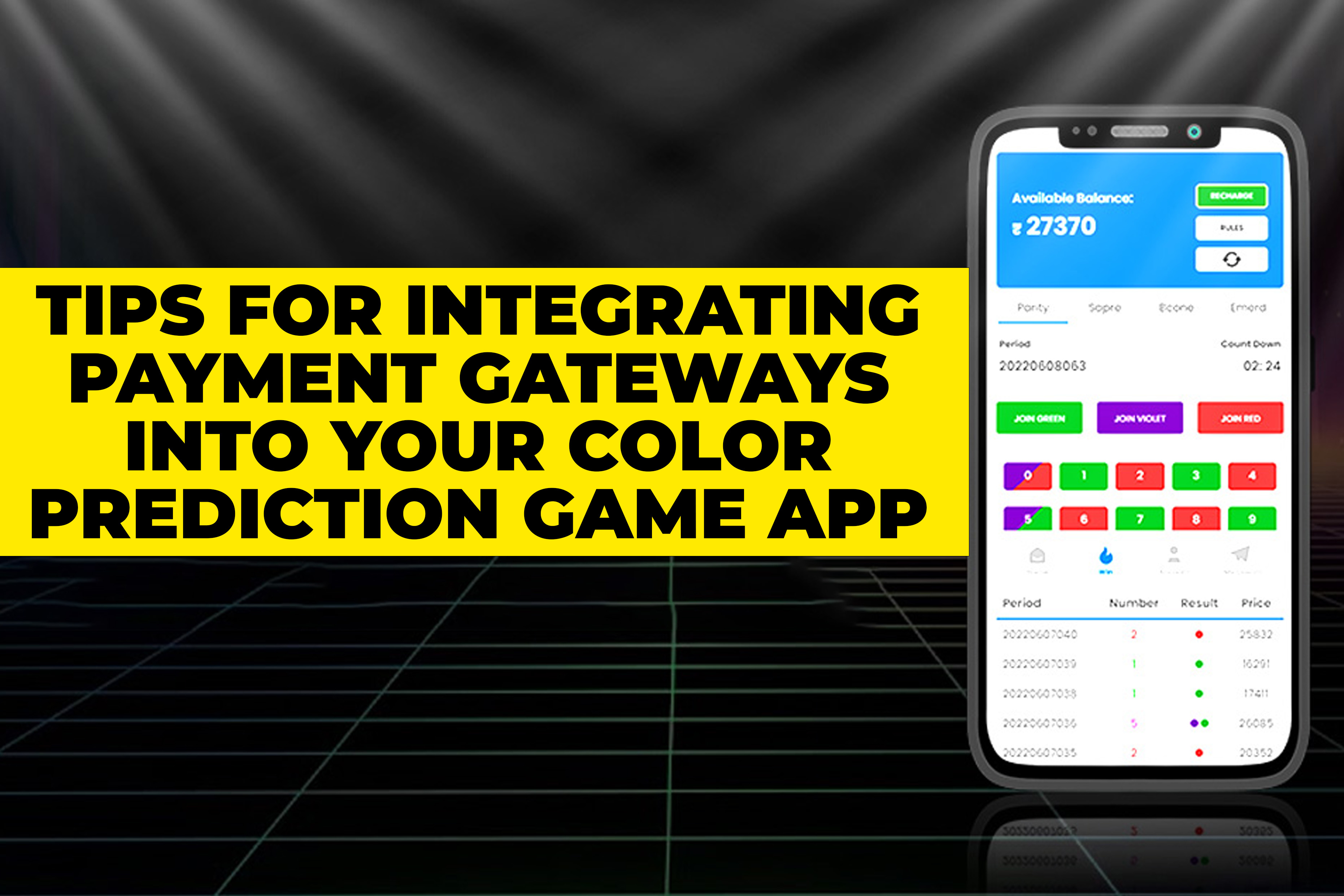 Tips for Integrating Payment Gateways into Your Color Prediction Game App.
