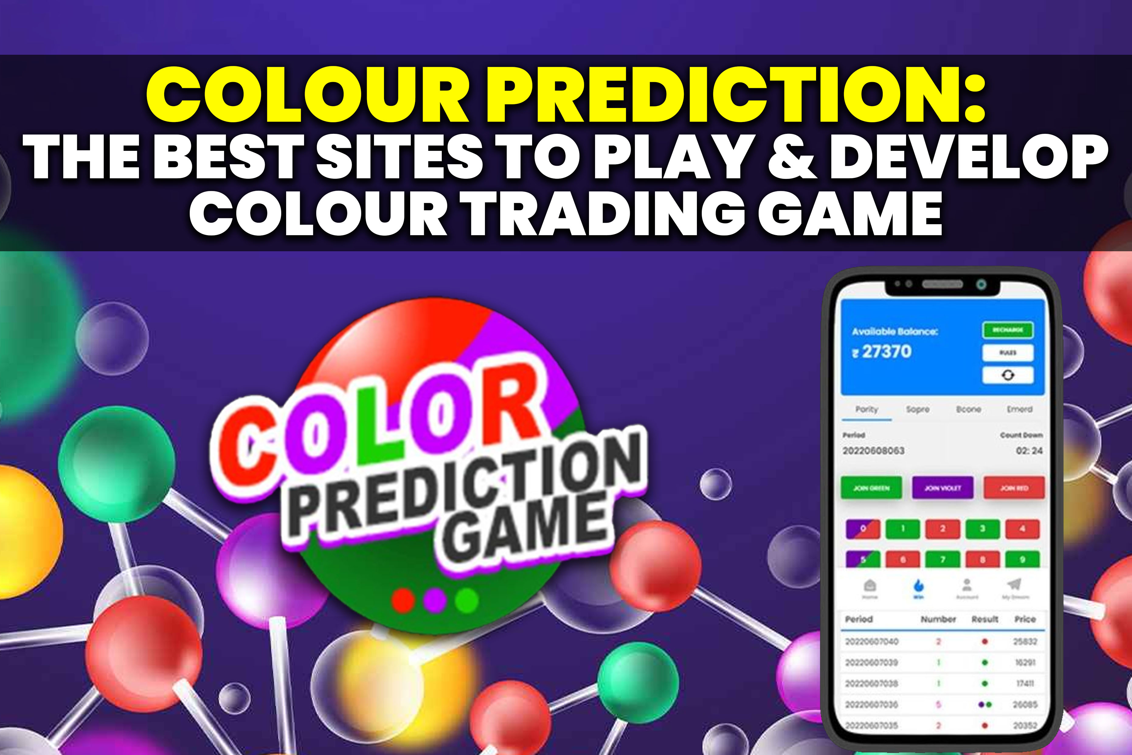 Color Prediction: The Best Sites to Play & Develop Colour Trading Game.